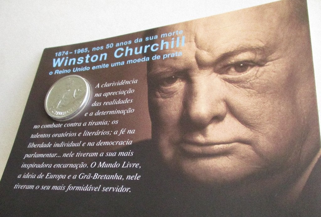 1.1-2015-HERINNERING Van -Sir WINSTON CHURCHIL 1874-1965-£20, Verzenden, Overige landen, Setje, Zilver