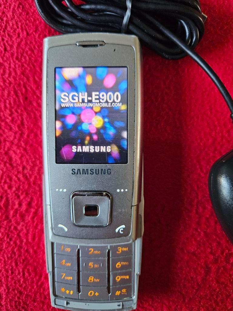 Bijna gratis Samsung SGH E900 schuifmodel telefoon, €10, Overige modellen, Zwart, Overige systemen, Fysiek toetsenbord
