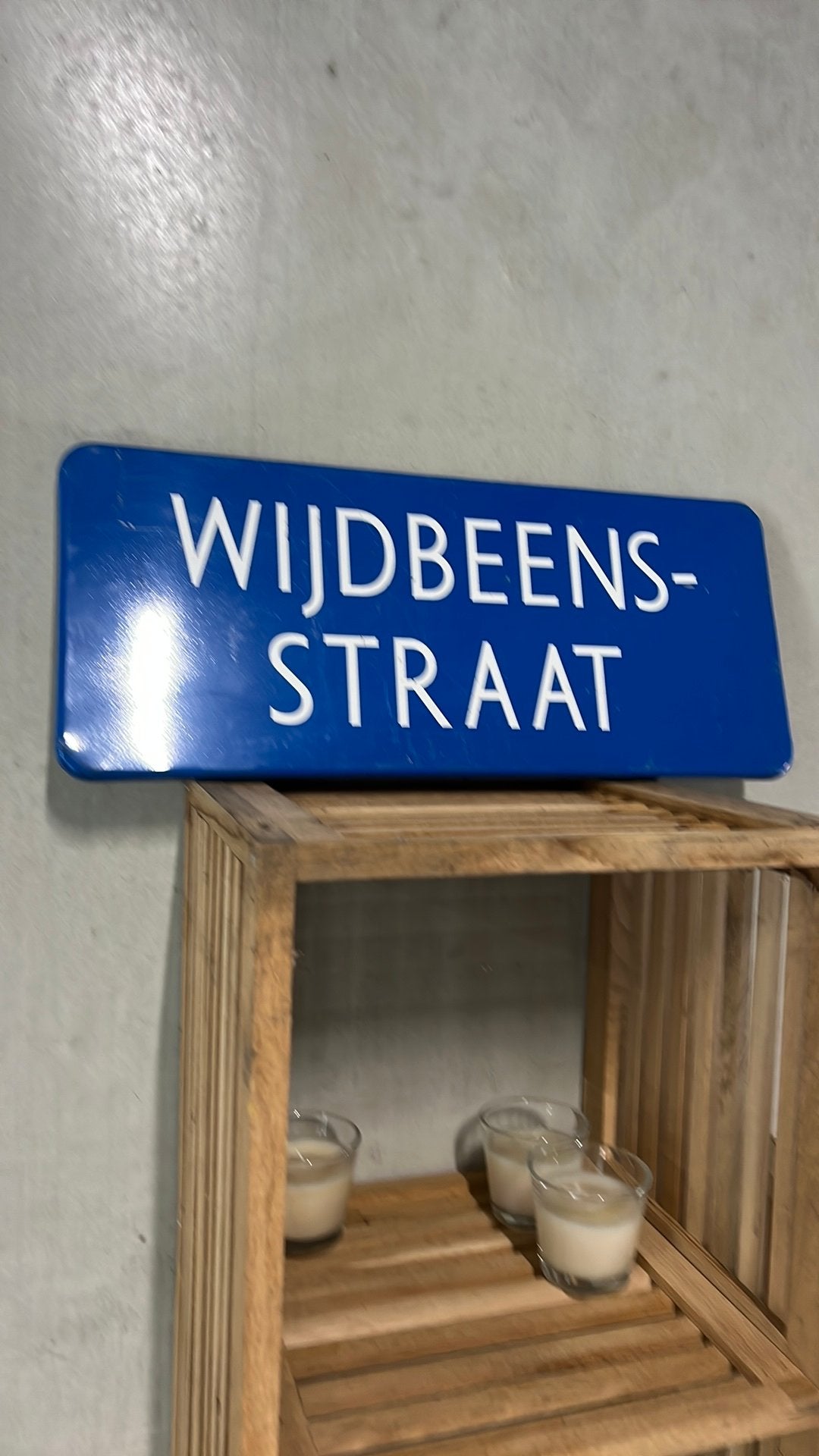 Emaille straatnaam bord, Ophalen of Verzenden, Zo goed als nieuw