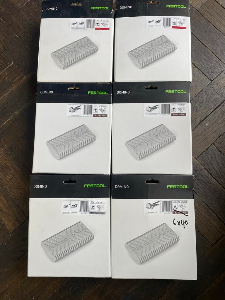 Festool Domino deuvels - Diverse maten in verpakking, Ophalen of Verzenden, Nieuw
