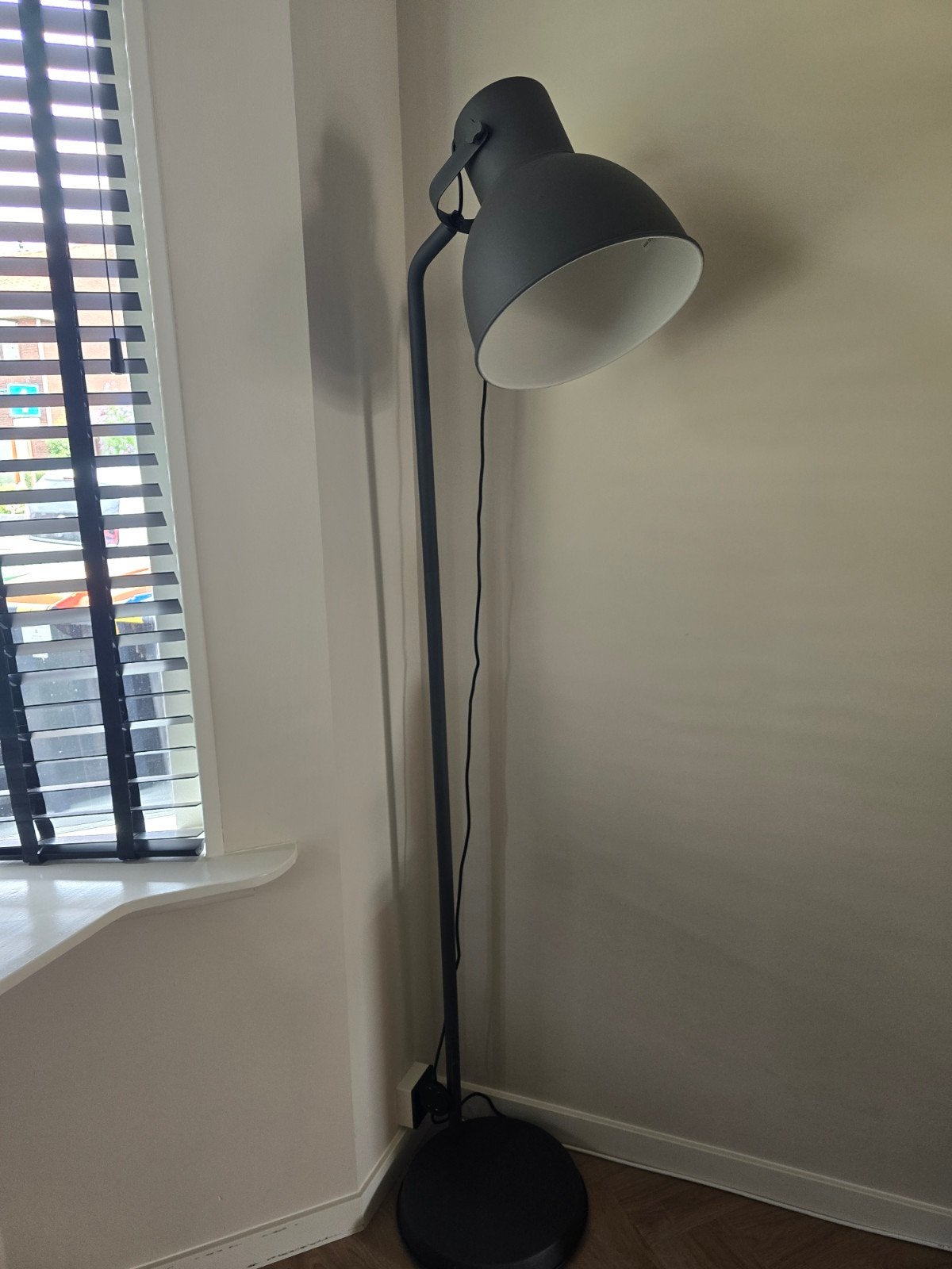 IKEA HEKTAR Staande lamp - Donkergrijs, Ophalen, Gebruikt, Metaal, 150 tot 200 cm