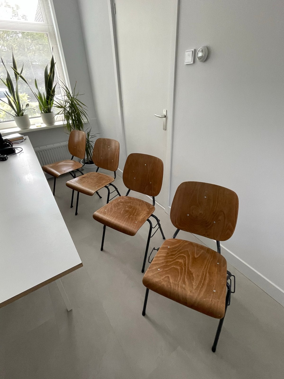 Vintage stapelbare stoelen - 5 stuks, Ophalen