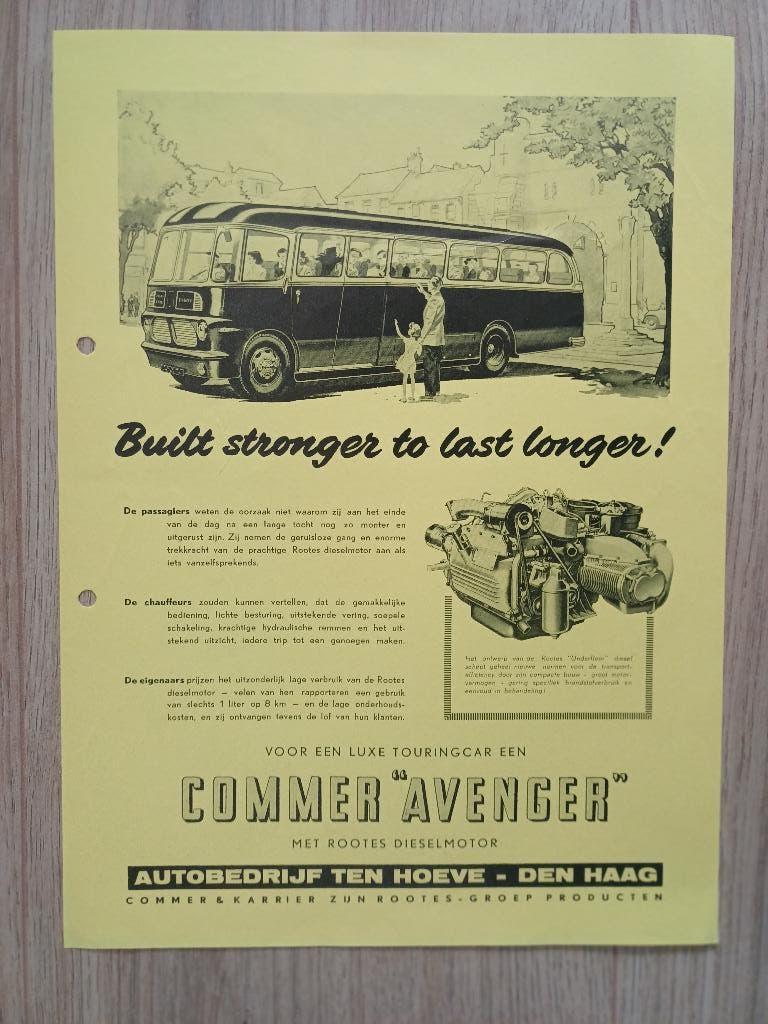 Commer 'Avenger' leaflet, Boeken, Auto's | Folders en Tijdschriften, Ophalen of Verzenden, Gelezen, Overige merken