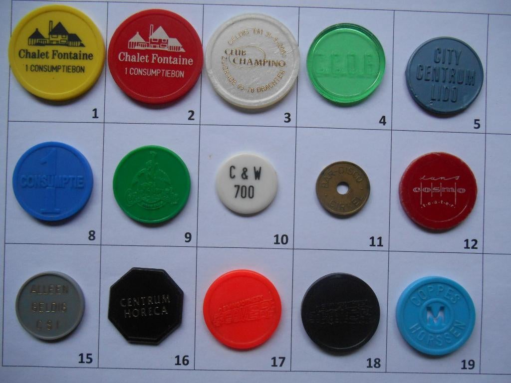 Consumptiemunten C - D - E LEES DE BESCHRIJVING, Ophalen of Verzenden, Overige materialen, Nederland