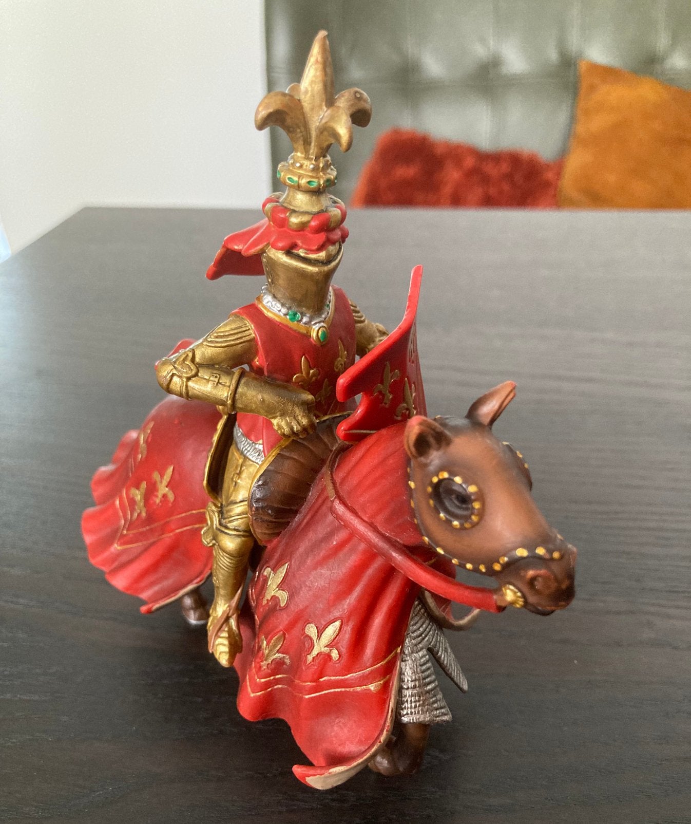 Schleich grote ridder op paard, Ophalen of Verzenden, Gebruikt