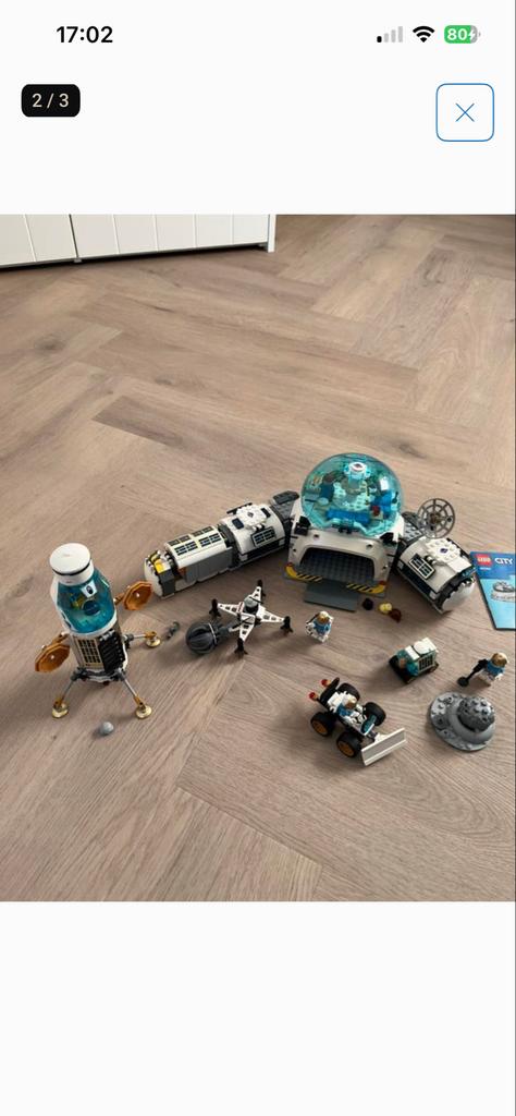 Lego City Ruimtebasis en Raket 60350 compleet, Ophalen, City, Lego, Zo goed als nieuw