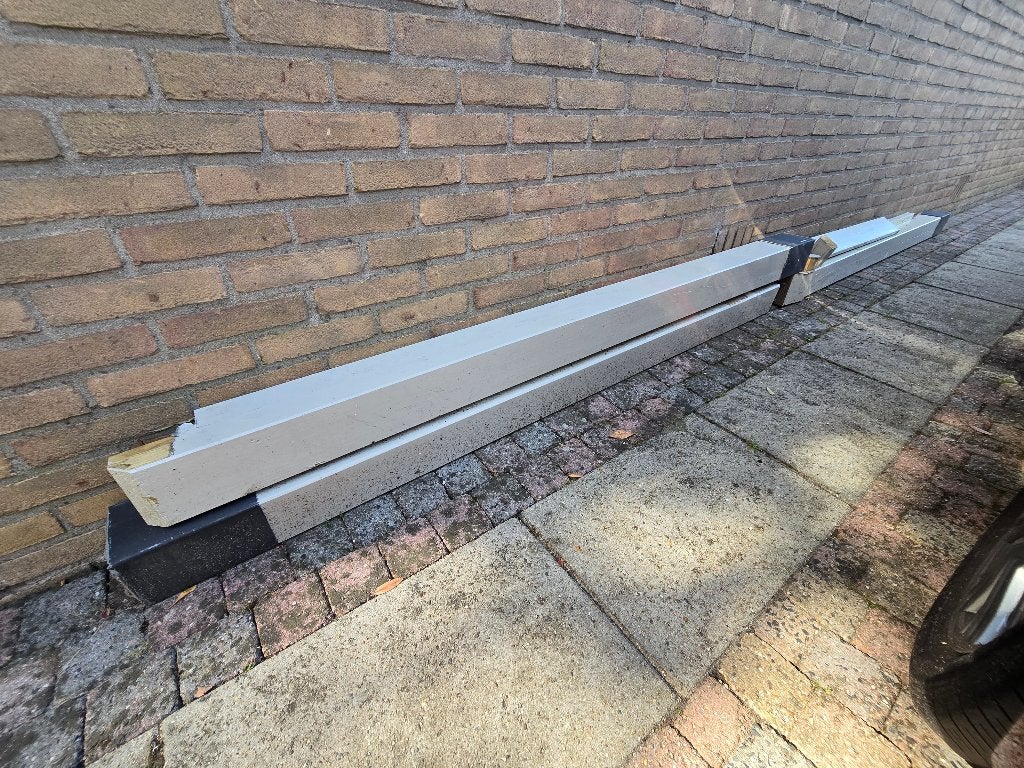 houtenbalken, Tuin en Terras, Palen, Balken en Planken, Ophalen, Gebruikt, 180 tot 250 cm, Palen