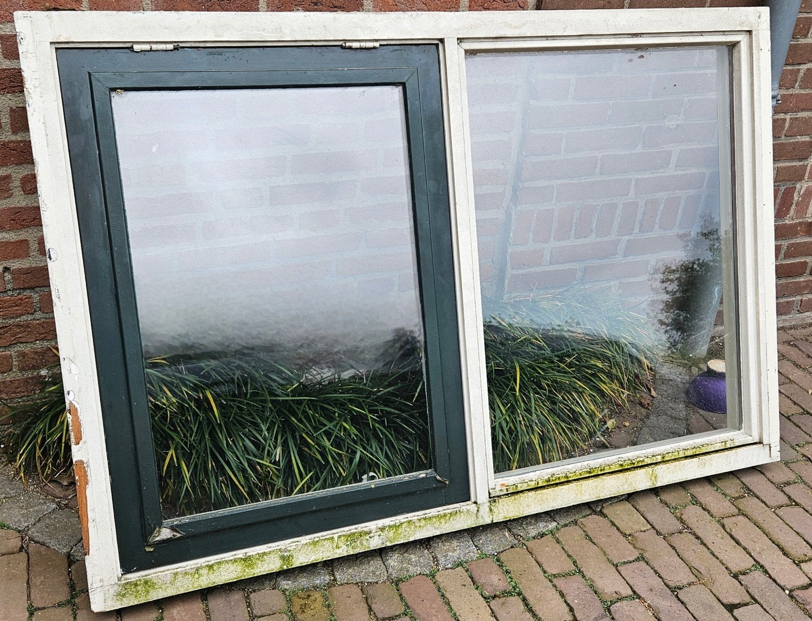 Gebruikte hardhouten kozijnen, Ophalen, Gevelraam of Ruit, Gebruikt, 80 tot 120 cm