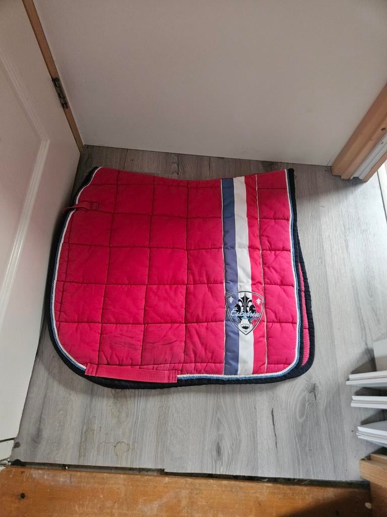 Dekje sjabrak eskadron dressuur maat full tekoop., Full (L), Katoen, Dressuurdekje, Rood