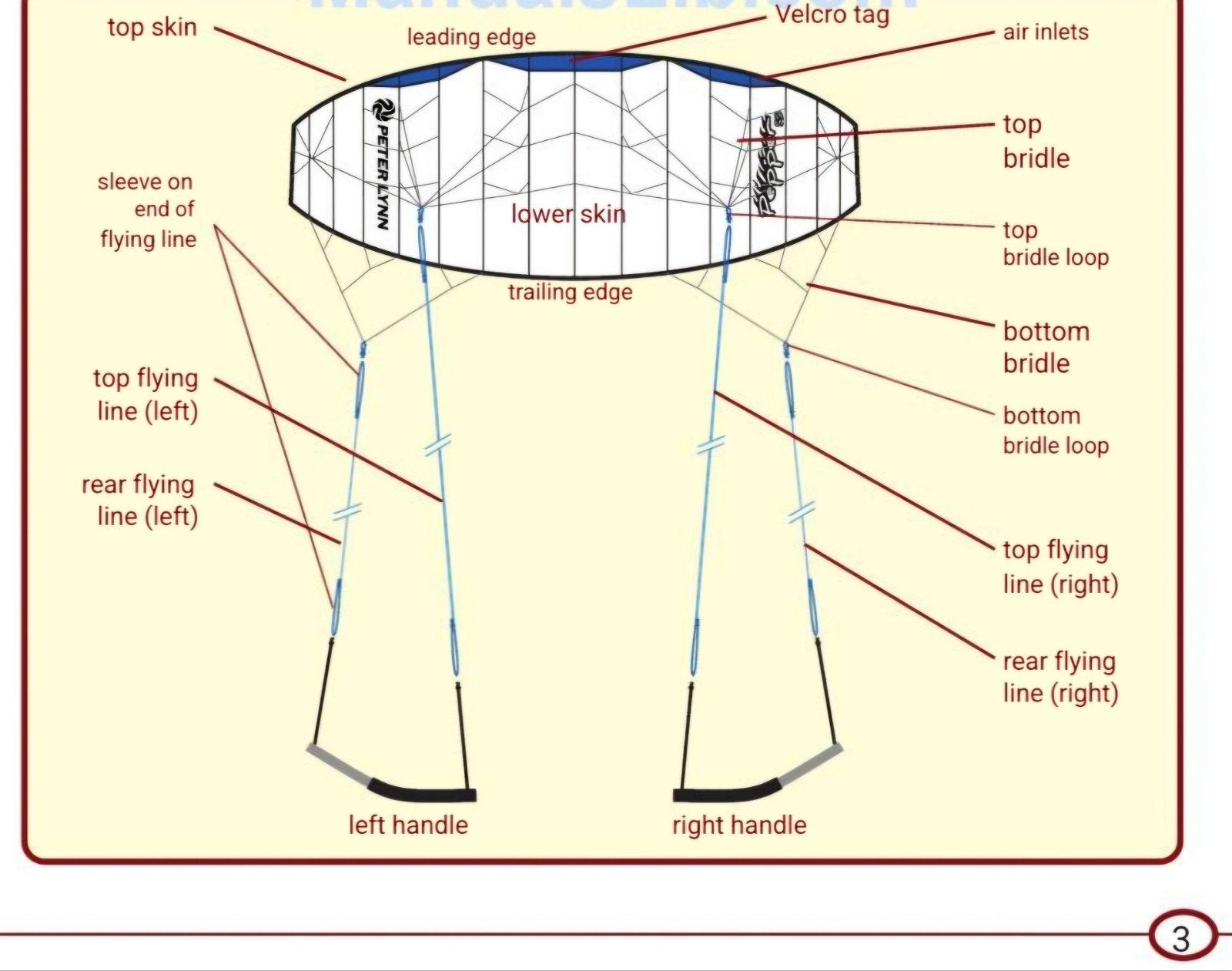 Kite 5m² vlieger powerkite trapeze, Ophalen of Verzenden, Zo goed als nieuw, Vierlijns, Vlieger