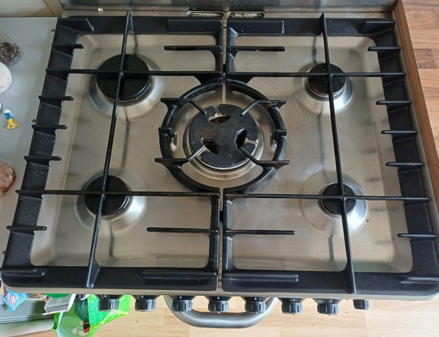 Zanussi Vrijstaand Gasfornuis met Oven en Afzuigkap, Ophalen, Gebruikt, 60 cm of meer, Gas