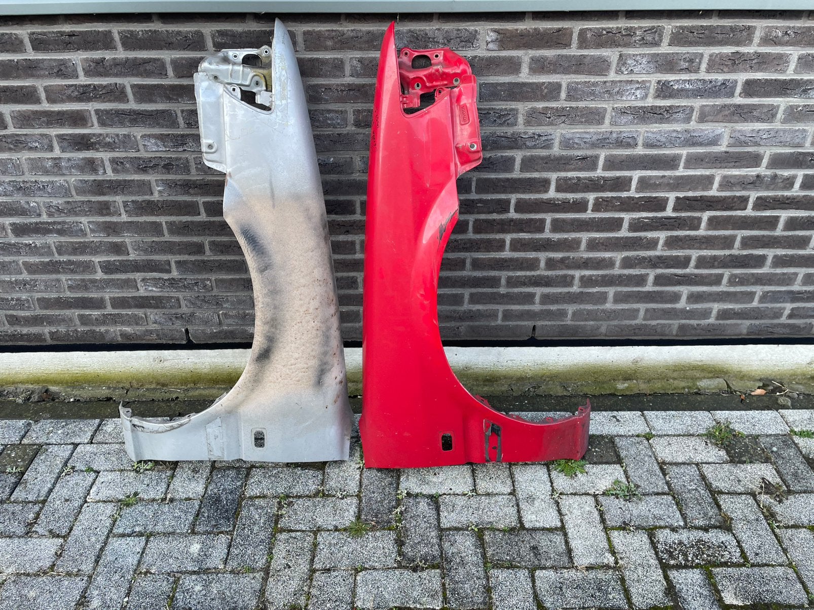 Toyota corolla e9 liftback set voorschermen gebruikt, Ophalen, Voor, Toyota, Deur