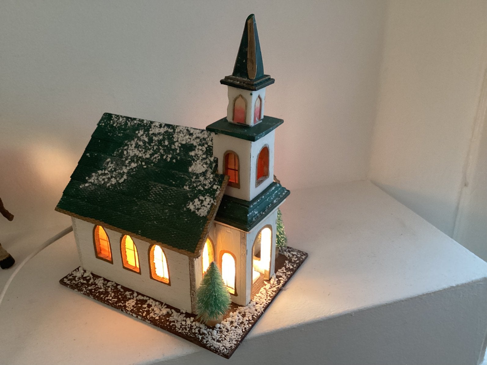 Kerkje met verlichting., Ophalen of Verzenden, Zo goed als nieuw