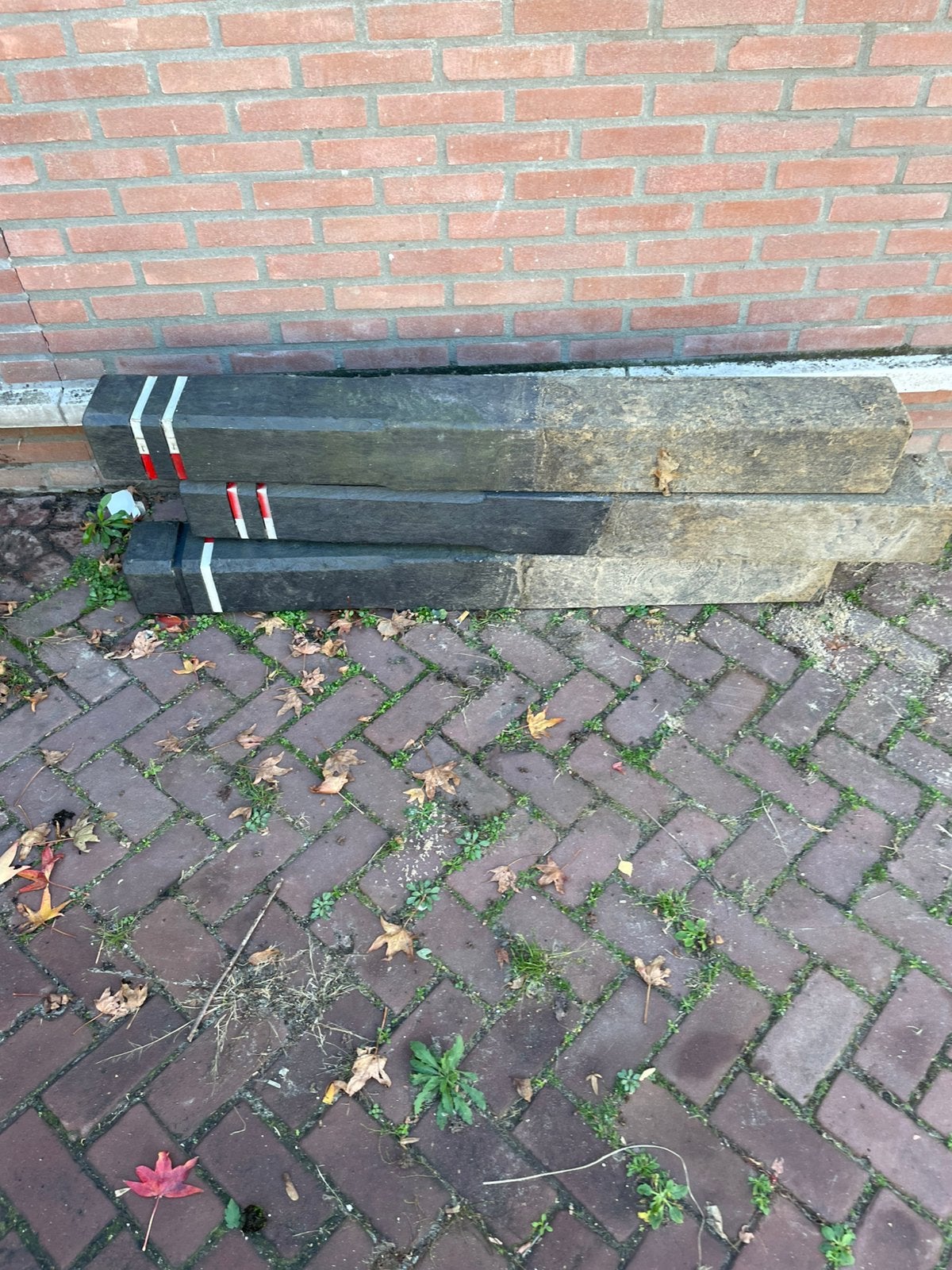 Diamantkoppaal kunstof 3 stuks, Ophalen, Zo goed als nieuw, Minder dan 180 cm, Palen