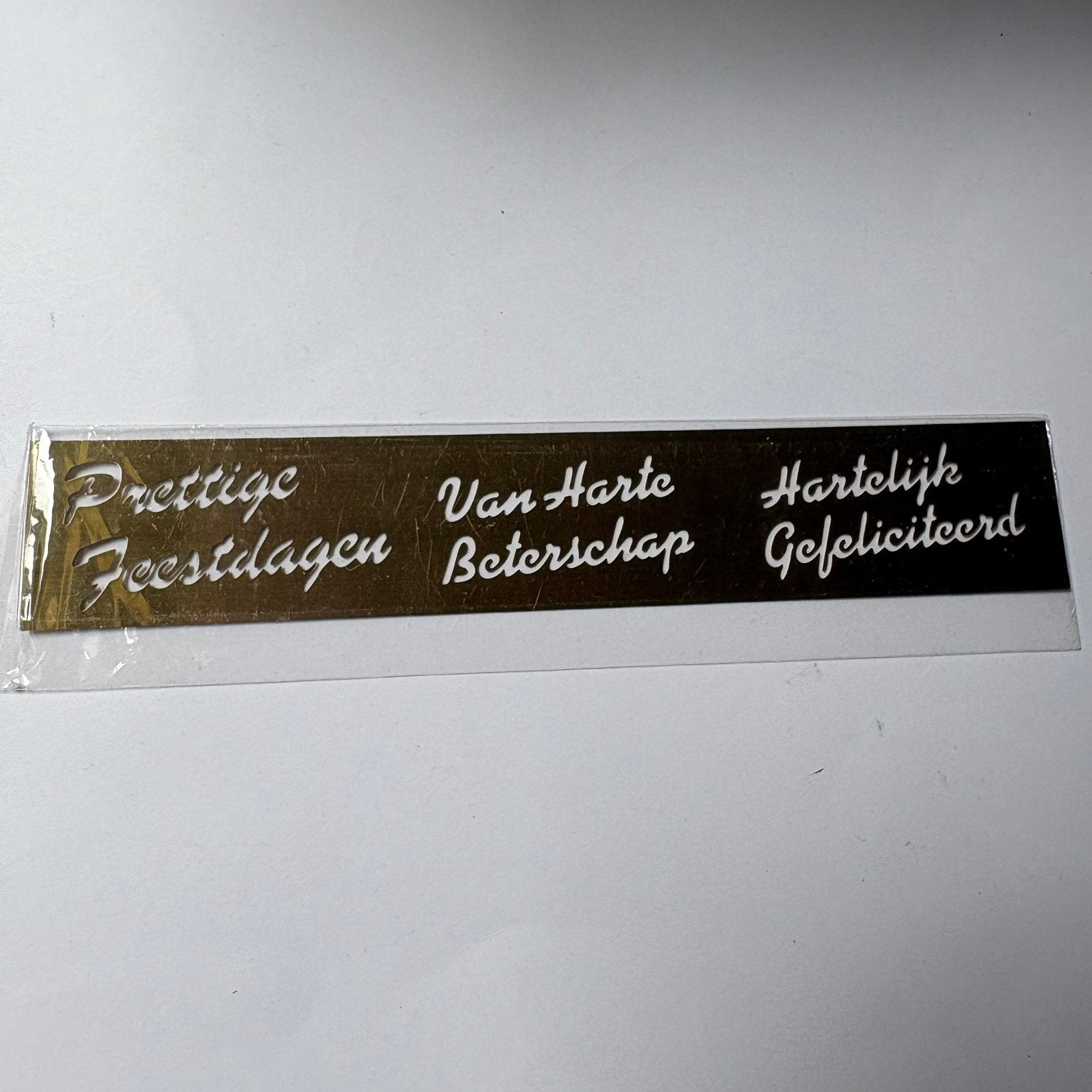Embossing mal. Teksten, Ophalen of Verzenden, Zo goed als nieuw, Handen en Nagels