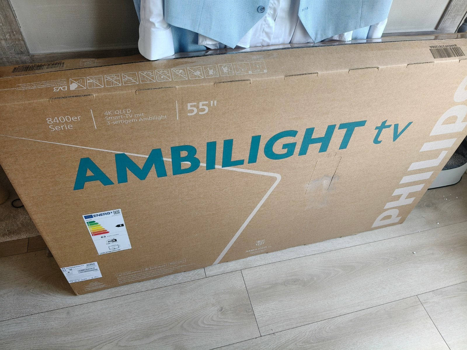 tv Philips Ambilight qled 4k 55 inch nieuw, Overige materialen, Nieuw, Minder dan 5 m², Ophalen