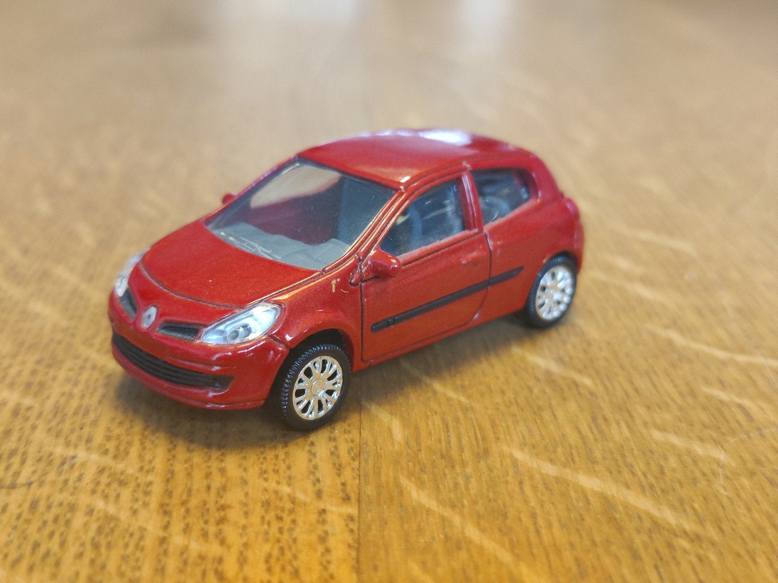 Norev Renault Clio ROOD, Ophalen of Verzenden, Zo goed als nieuw, Auto