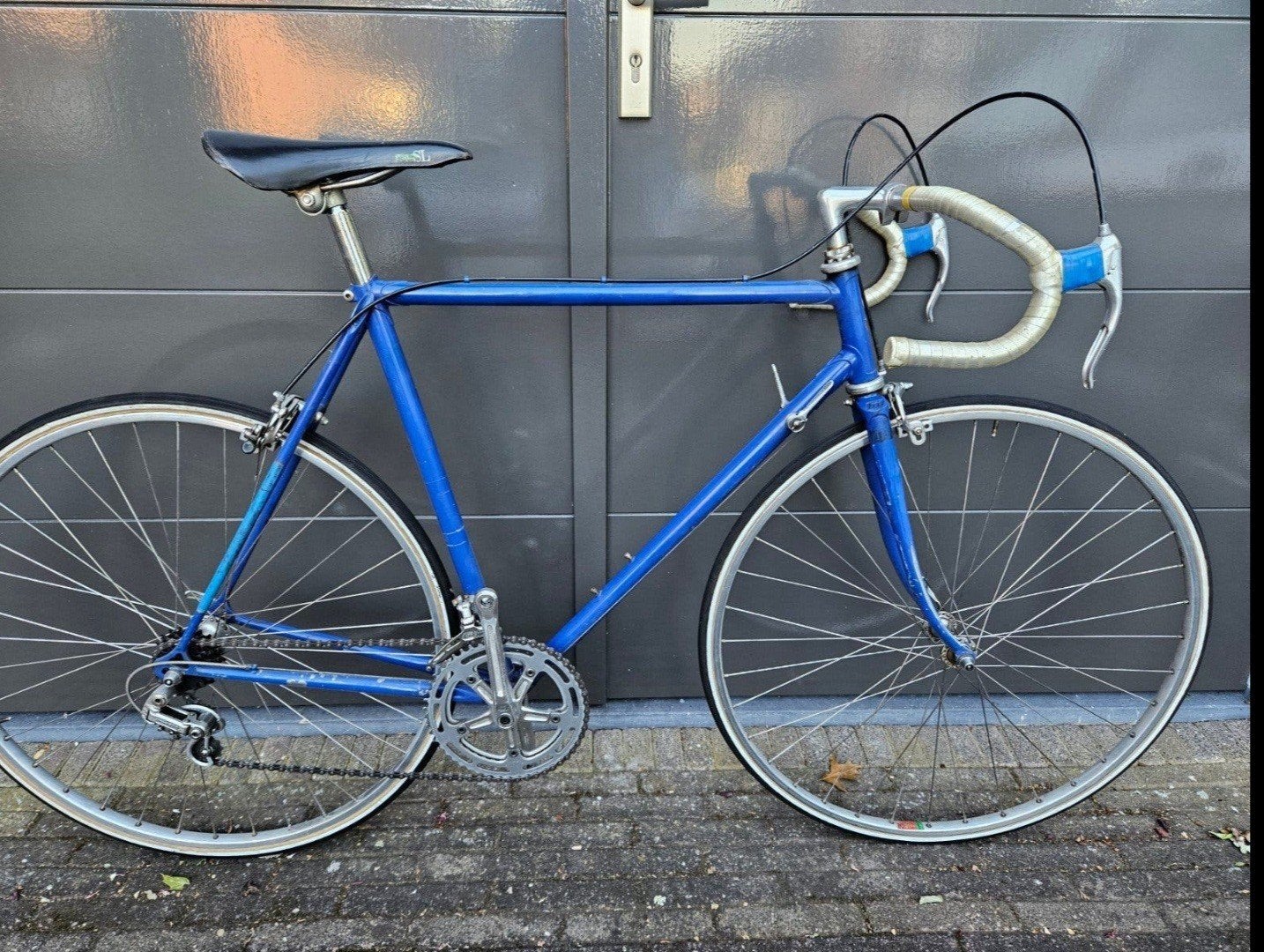 moser klassieke racefiets vintage blauw, Gebruikt, 53 tot 57 cm, Ophalen, Overige merken