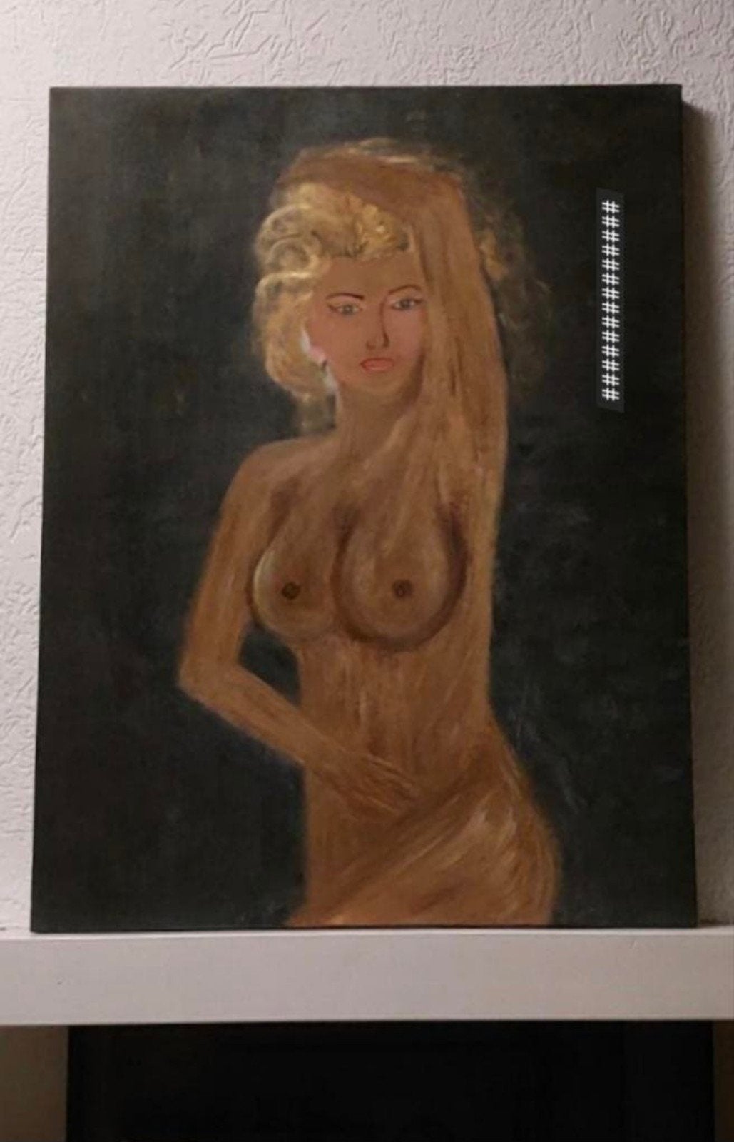 Prachtige Modern Kunst
schilderij-Heel mooie Blonde Dame, Ophalen of Verzenden