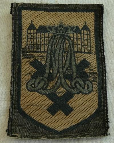 Embleem, Mouw, GVT, KMA, 2de model, KL, 1990s.(Nr.1), Ophalen of Verzenden, Landmacht, Nederland, Embleem of Badge