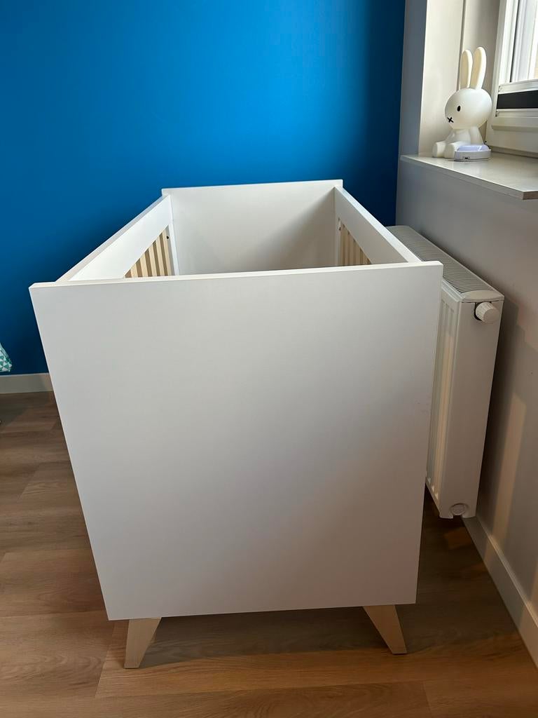 TWF kinderbedje met lattenbodem (excl. matras), Ophalen, Gebruikt, 70 tot 85 cm, 140 tot 160 cm