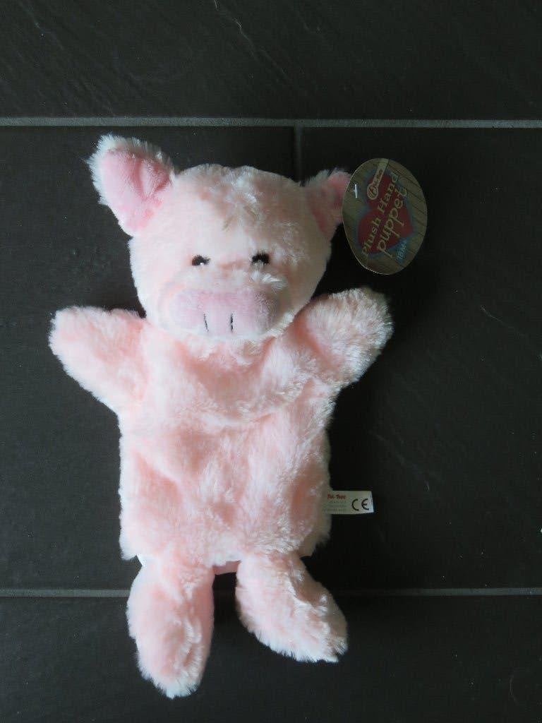 Handpop varken, nieuw, ca 30cm groot. Merk Toi toys., Ophalen of Verzenden, Nieuw, Ontdekken