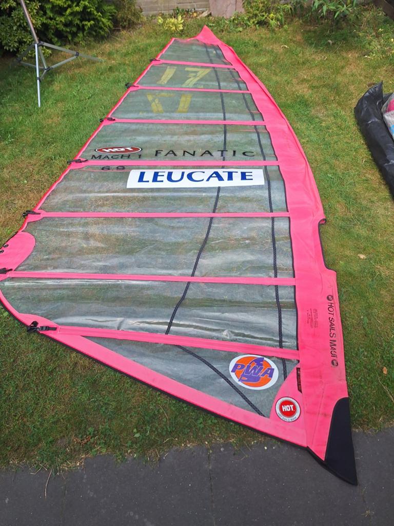 Hot Sails Maui Zeil 6.9m² - Fanatic Leucate, Watersport en Boten, Windsurfen, Overige merken, Gebruikt, 6.5 m² tot 8 m², Ophalen of Verzenden