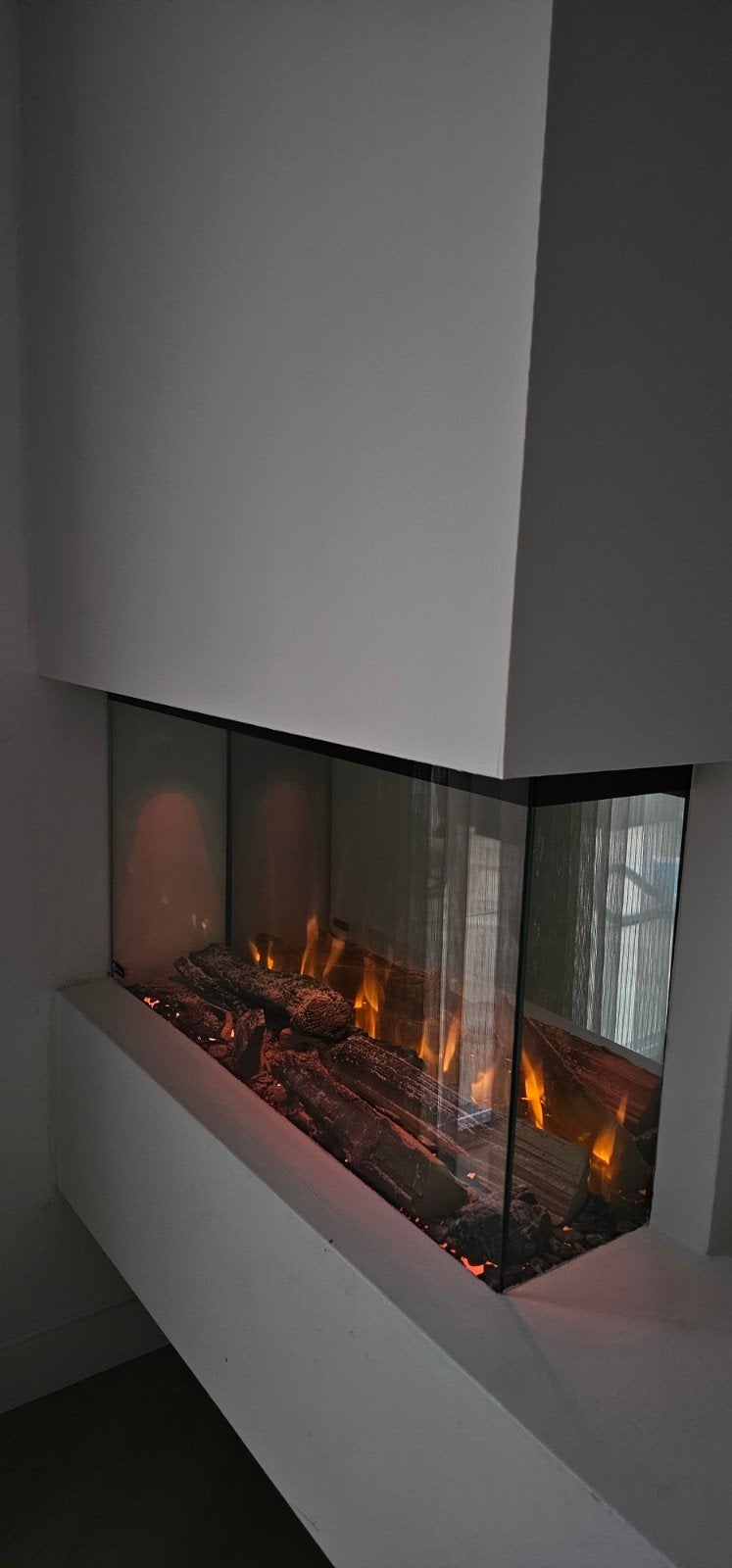 Aflamo Superb 33 Deluxe 3-zijdige elektrische inbouwhaard, Ophalen, Zo goed als nieuw, Inbouwhaard, Elektrische haard