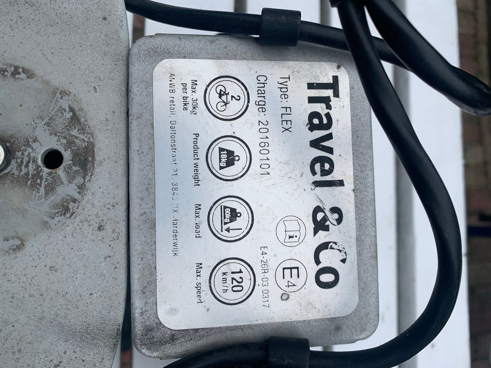 Fietsendrager voor 2 elektrische fietsen (60 kg), Ophalen, Gebruikt, 2 fietsen, Trekhaakdrager