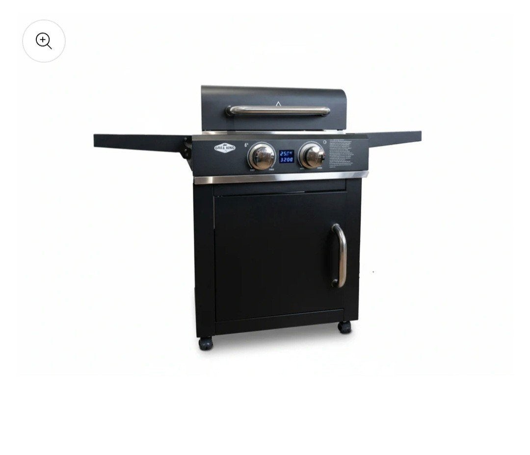 Elektrische Digitale BBQ met Onderstel - 2400W, Ophalen, Zo goed als nieuw, Grill King