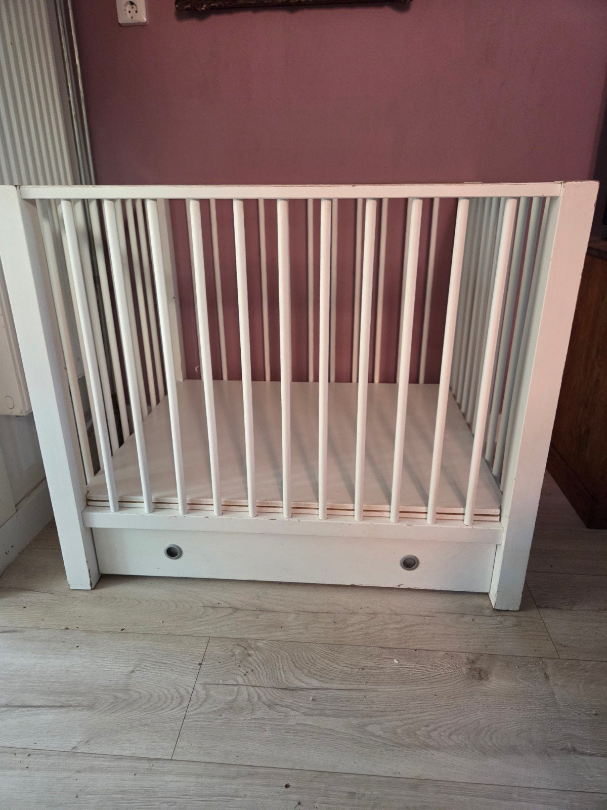 witte box met lade, Kinderen en Baby's, Ophalen, Gebruikt, Rechthoekig, Lade
