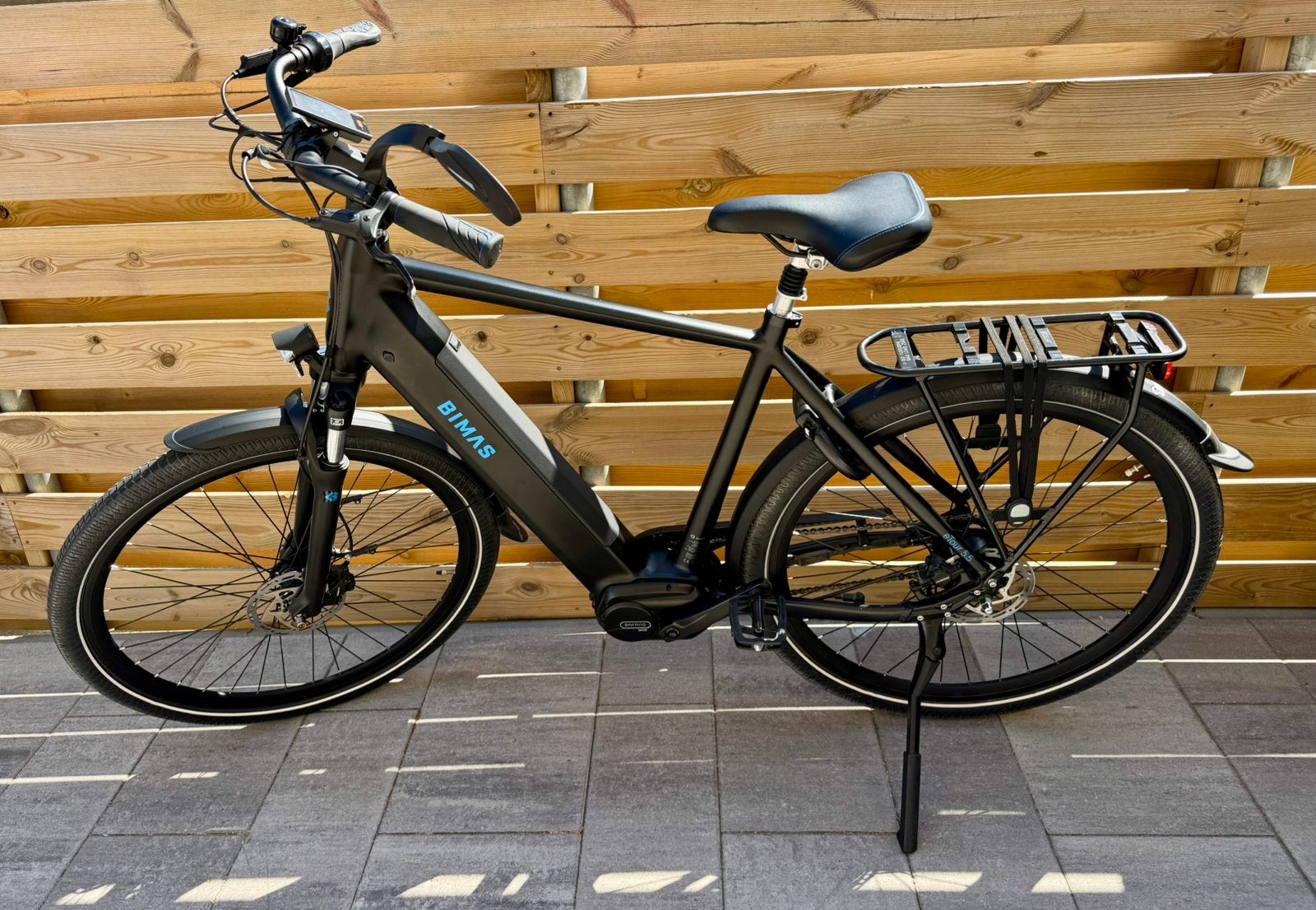 Bimas E Tour 5.5 Elektrische fiets heren 57 cm, z.g.a.n., Zo goed als nieuw, 50 km per accu of meer, 55 tot 59 cm, Ophalen
