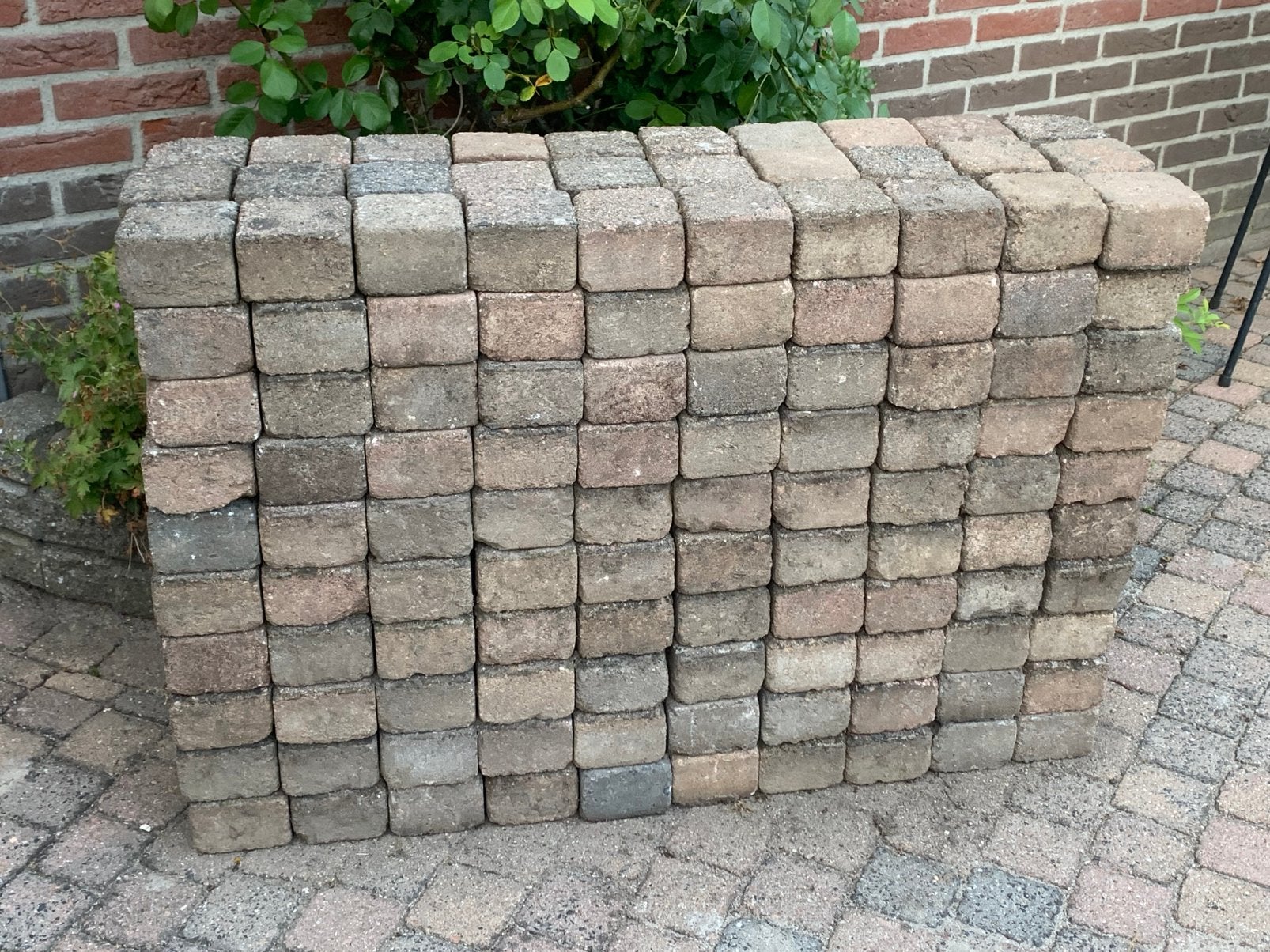 Koppelstones 10x10cm GRATIS!!, Tuin en Terras, Tegels en Klinkers, Ophalen, Gebruikt, 10 m² of meer, Beton