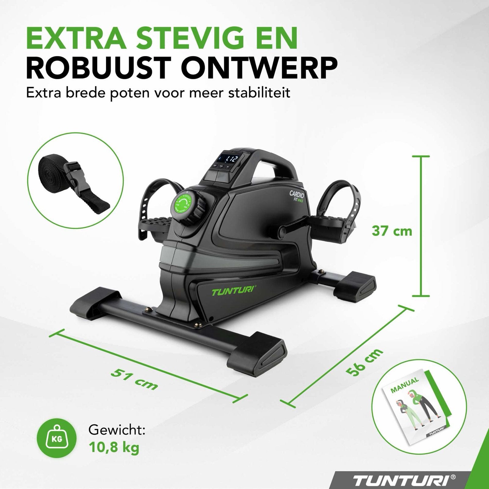 Tunturi Cardio Fit M45 Mini Bike Hometrainer nieuw, Kunststof, Armen, Ophalen of Verzenden, Zo goed als nieuw