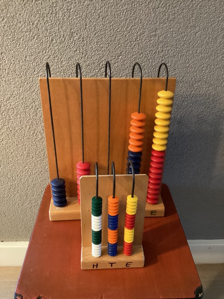 Abacus, telraam, vintage leermiddel rekenen, Ophalen, Rekenen