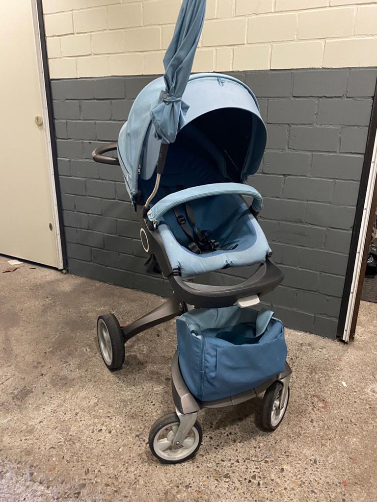 Stokke kinderwagen compleet, Gebruikt, Verstelbare duwstang, Combiwagen, Ophalen