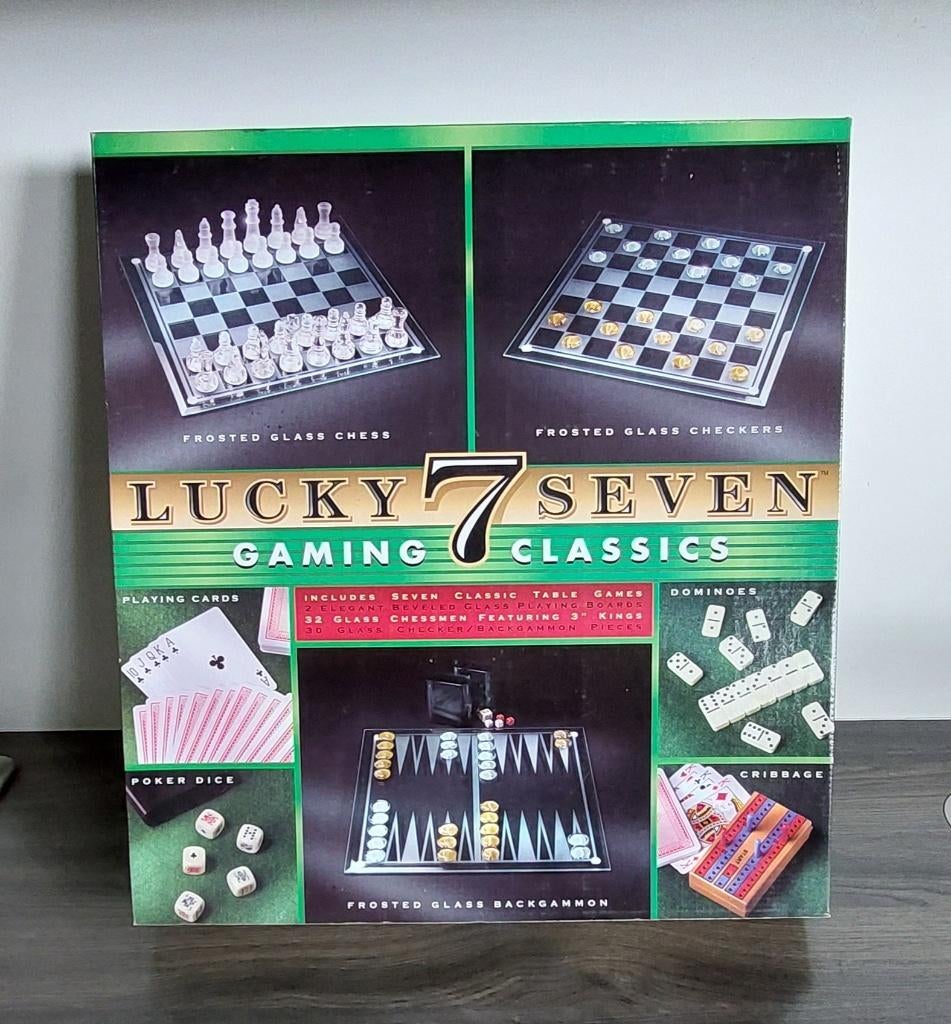 Spellendoos waarvan diverse spellen van glas (ongebruikt), Ophalen of Verzenden, Nieuw