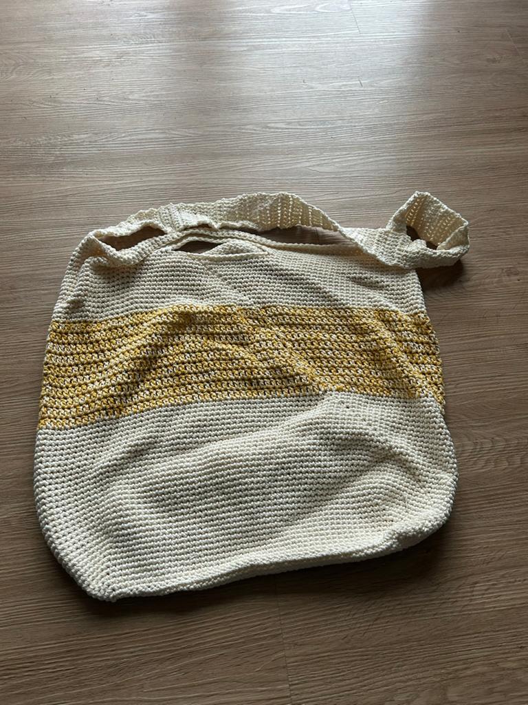 Gehaakte tas, Ophalen of Verzenden, Zo goed als nieuw, Overige kleuren, Shopper