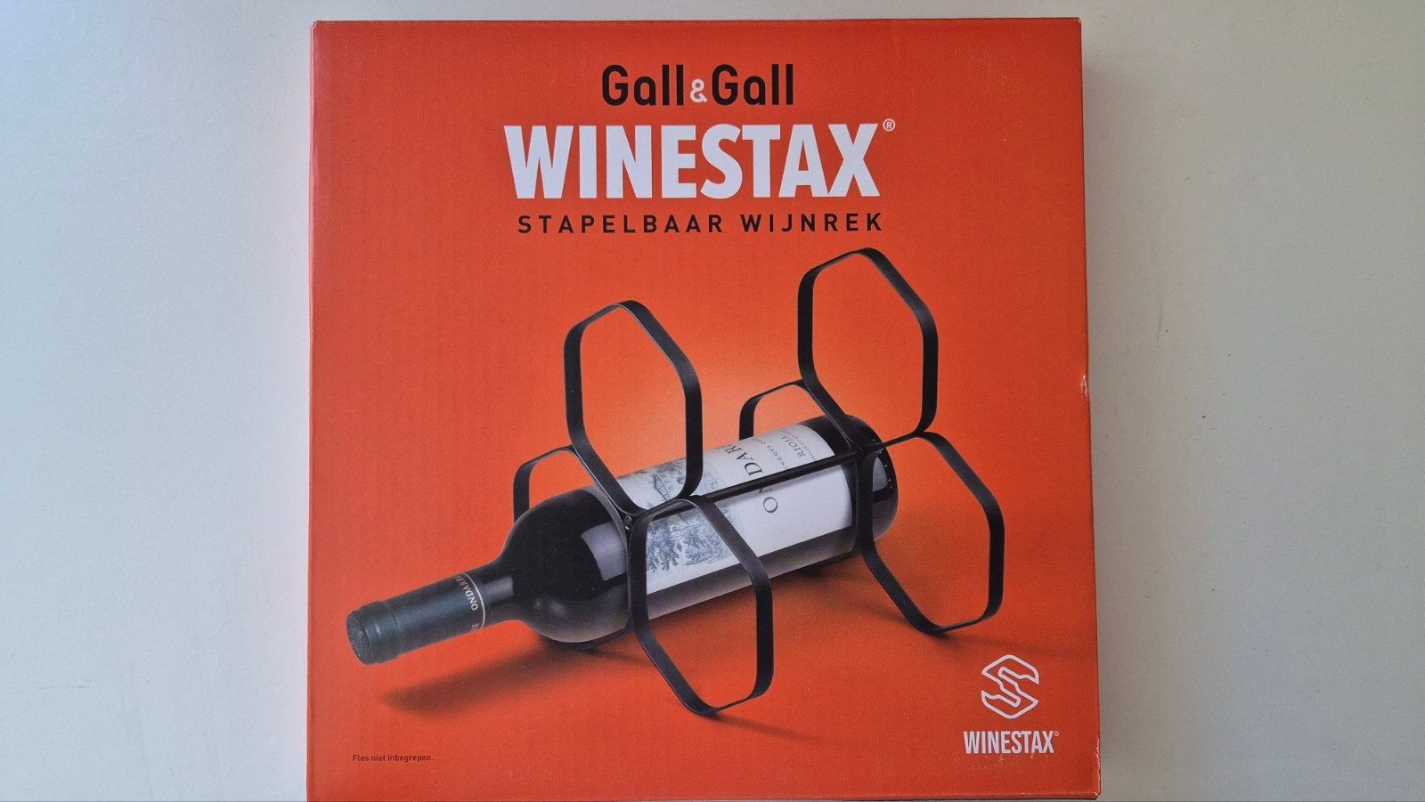 Wijnrek Winestax stapelbaar  Nieuw in doos 6 stuks, 5 tot 15 flessen, Nieuw, Ophalen of Verzenden, Metaal