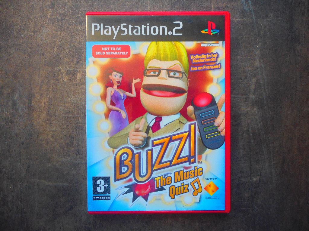 Buzz The Music Quiz voor PS2 (zie foto's) V, Puzzel en Educatief, Gebruikt, Ophalen of Verzenden, 3 spelers of meer