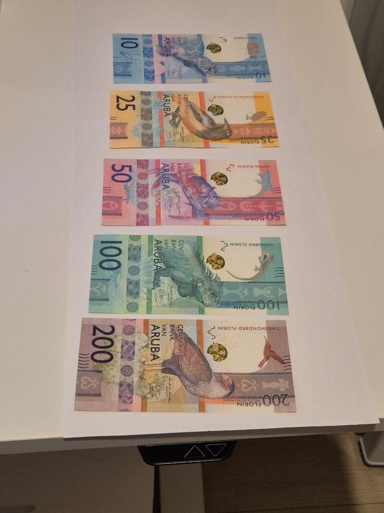 Nette serie biljetten AUA UNC, Postzegels en Munten, Bankbiljetten | Nederland, Ophalen of Verzenden, 250 gulden, Setje