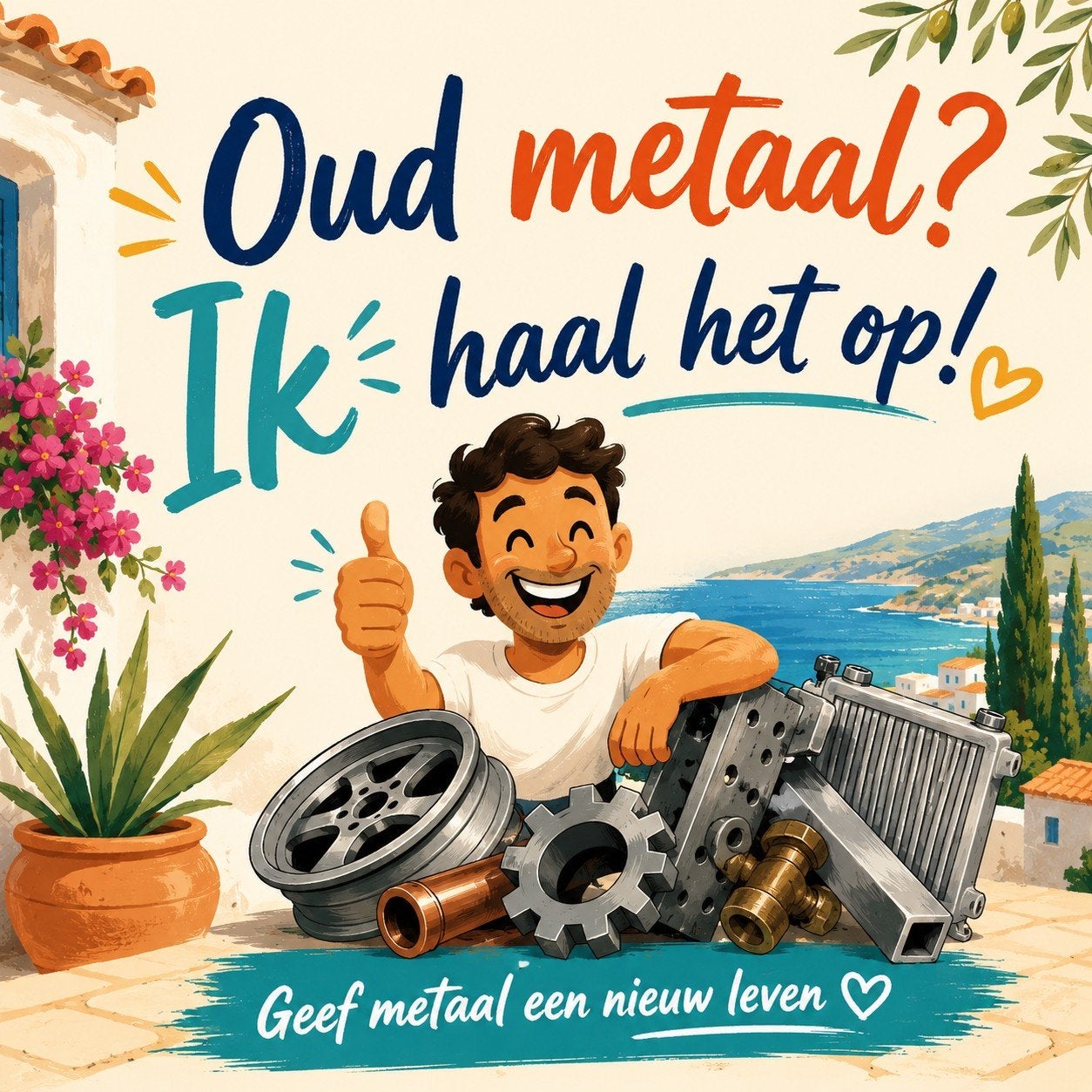 Oud ijzer en Metalen, Ophalen, Gebruikt