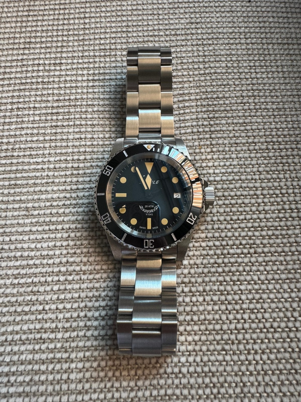 Squale Y1545 20 ATMOS Militare Ceramic MK 2, Overige merken, Staal, Staal, Polshorloge