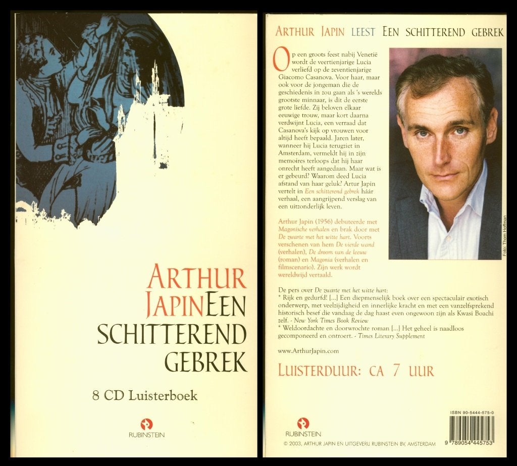EEN SCHITTEREND GEBREK Luisterboek liefst 8 CD’S L-7 jdu, Boeken, Cd, Volwassene, Arthur Japin, Ophalen of Verzenden