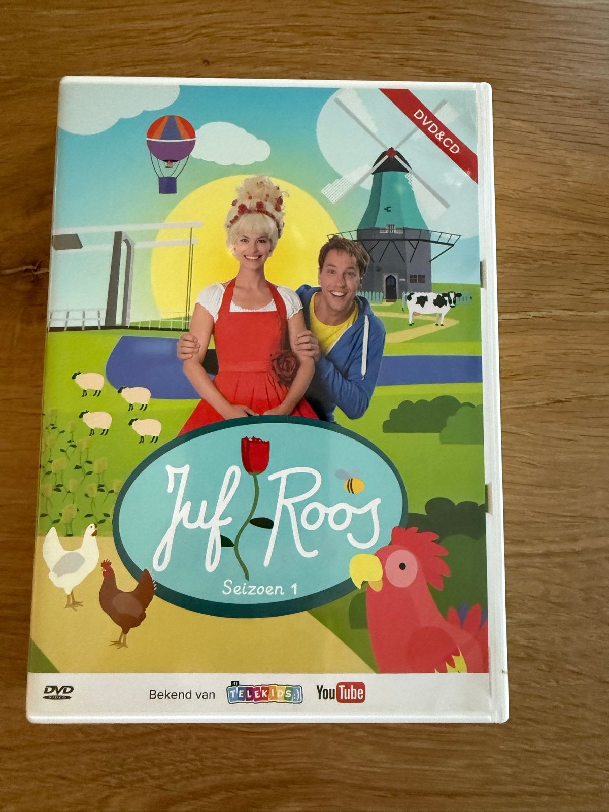 DVD Juf Roos Seizoen 1 - Bekend van Telekids en YouTube, Gebruikt, Alle leeftijden, Tv-serie, Educatief