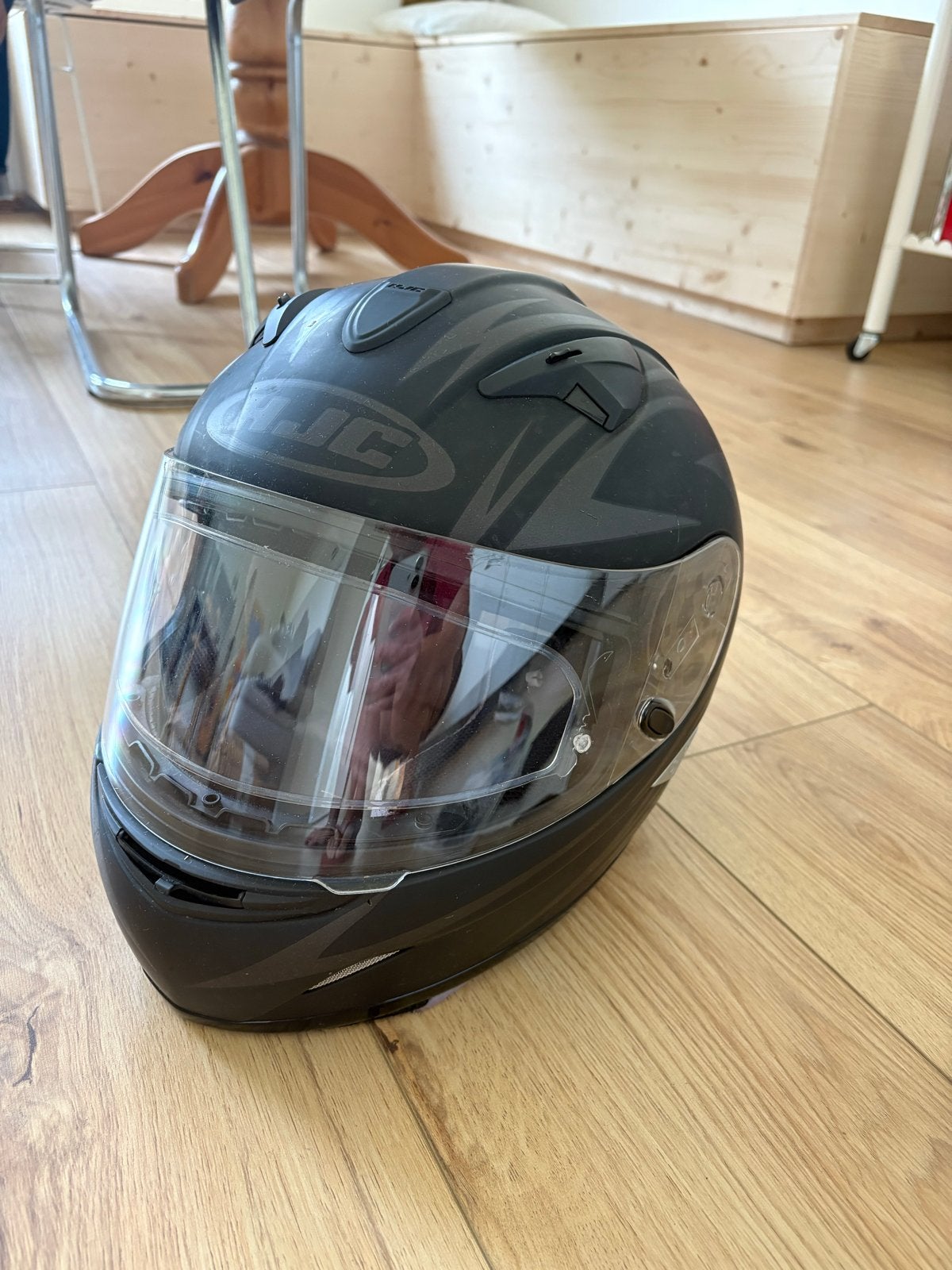 HJC IS-16 Integraalhelm - Maat M (58) - Zwart, Motoren, M, Heren, HJC, Ophalen of Verzenden