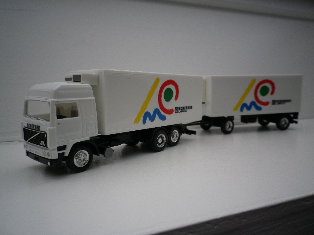 Herpa Volvo F12 glb combi Schenker art transport., Hobby en Vrije tijd, Modelauto's | 1:87, Ophalen of Verzenden, Zo goed als nieuw