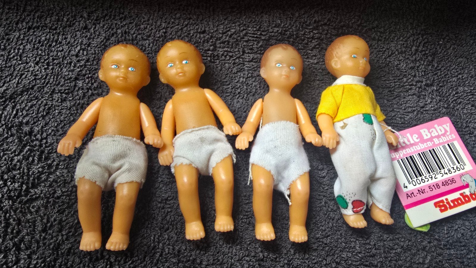 Vintage Simba Little Baby Poppenstubben-Babies popjes, Verzenden, Zo goed als nieuw, Babypop