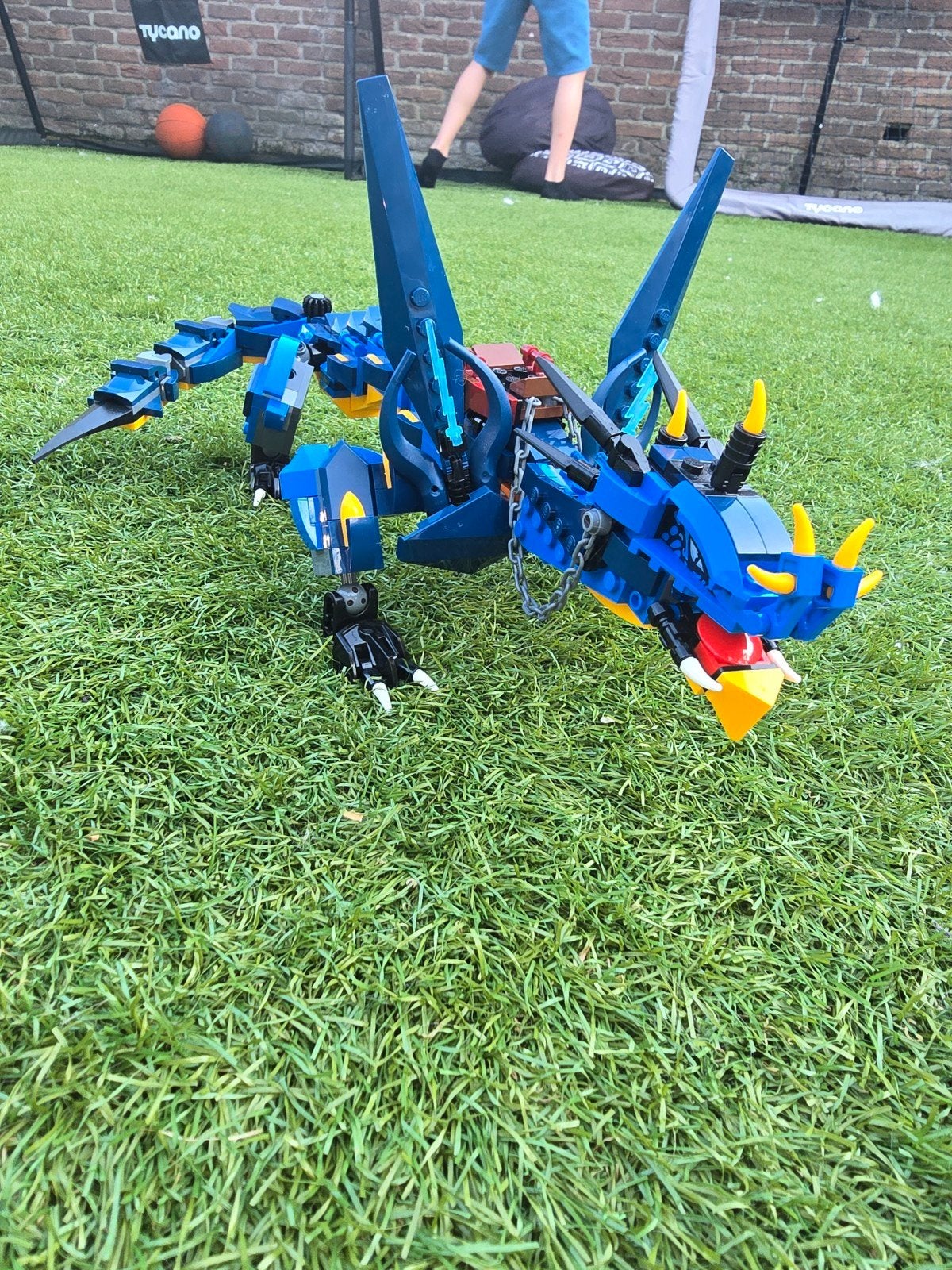Lego ninjago blauwe draak 70652, Kinderen en Baby's, Speelgoed | Duplo en Lego, Lego, Zo goed als nieuw, Inclusief minifiguren