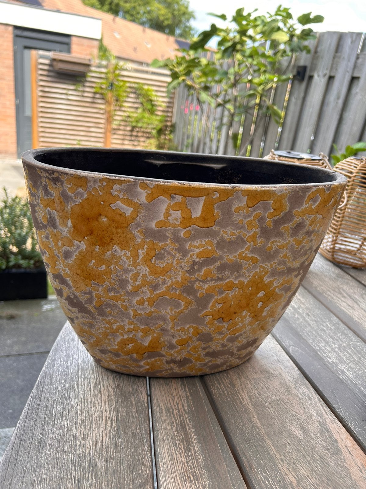 Stenen pot binnen, Tuin en Terras, Ophalen, Steen, Binnen, Zo goed als nieuw
